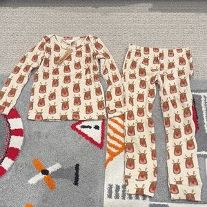SpearmintLOVE  Kids Reindeer PJ Set - 6T